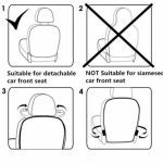 Siège de voiture Protecteur de Couverture Arrière Kick Propre Tapis Anti Marché Sale pour Enfants/YI