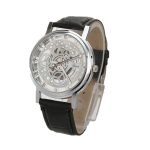 Montre hommes de luxe en acier inoxydable Quartz militaire Sport bracelet en cuir affaires Simple cadran montre-bracelet Reloj Hombre