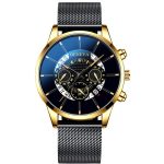 Mode hommes montre en acier inoxydable calendrier de luxe Quartz montres montre professionnelle décontractée pour homme horloge Relogio Masculino