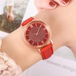 2020 ciel étoilé cadran montres pour femmes mode échelle romaine strass cuir dames Quartz montre femme montre-bracelet reloj mujer