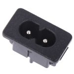 5 pièces AC250V 2.5A 5 pièces 2Pin IEC 320 C8 Montage À Vis D'entrée Prise