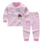 Bébé garçons filles pyjamas ensembles bande dessinée impression coton garçons vêtements de nuit automne printemps hiver à manches longues hauts + pantalons 2 pièces 1-5 ans