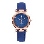 Décontracté femmes romantique ciel étoilé Montre-bracelet en cuir strass concepteur dames horloge robe Simple Gfit Montre Femme