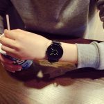 Chaude Simple mode coréenne amoureux Couple montre à Quartz en cuir horloge hommes femmes montres personnalité étudiant montres décontractée TC21