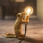 SELETTI moderne résine souris lampe de Table LED E12 souris lampes de Table bureau nordique enfants chambre décor LED veilleuses ue/AU/US/UK Plug
