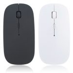 Bureau Ultra-mince souris sans fil 2AAA batterie USB mode ordinateur haute sensibilité réunion souris Portable PC & accessoires d'ordinateur Portable