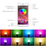 Contrôle intelligent d'app de Bluetooth de la musique 265 d'ampoule de néon de RGBW RGBWW d'ampoule de Bluetooth de la vie LED de Dimmable de la vie E27 basse 85-4.0 V