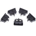 5 pièces AC250V 2.5A 5 pièces 2Pin IEC 320 C8 Montage À Vis D'entrée Prise
