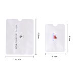 1/4/5/10 pièces en aluminium feuille RFID boîtier anti-degauss porte-carte Protection jeu de cartes bancaires sac de Protection NFC antivol porte-carte
