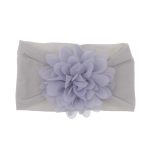 Bandeau pour bébé en mousseline | Gros bandeau avec nœud fleuri, accessoire pour cheveux Turban enfant, nouveau-né fille bambin