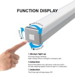 2020 LED veilleuse capteur de mouvement sans fil USB Rechargeable 20 30 40 50cm nuit lampe pour armoire de cuisine armoire applique