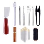 MIUSIE cuir artisanat poinçon outils Kit couture sculpture travail main couture selle Groover cuir artisanat outils ensemble Kit