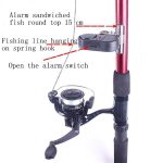 Alarme de pêche réglable ton Volume sensibilité étanche canne à pêche électronique son lumière alarme cloche Portable Jan7