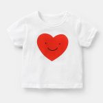 T-shirt manches courtes fille | Vêtements d'été décontractés, en coton, pour bébés garçons