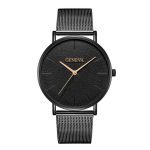 Genève Simple femmes montres haut de gamme en acier inoxydable maille Quartz montres de mode horloge dames Montre Montre Femme