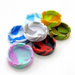 Cendrier circulaire en Silicone | Nouveau cendrier en Silicone, psychedelique doux rond, support de fumée de verre, cendrier sur mesure porte-Cigarette