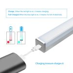 2020 LED veilleuse capteur de mouvement sans fil USB Rechargeable 20 30 40 50cm nuit lampe pour armoire de cuisine armoire applique