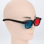 Nouveau rouge bleu 3D lunettes noir cadre pour dimensionnel anaglyphe TV film DVD jeu vidéo lunettes 3d lunettes pour projecteur Dlp JSX