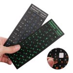 Mode russe lettres clavier couverture autocollant étanche givré PVC pour ordinateur portable bureau clavier clavier ordinateur portable