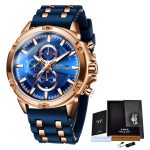 2020 nouveau hommes montres haut marque de luxe montre hommes militaire étanche Silicone bracelet Quartz montre-bracelet pour hommes Sport chronographe