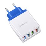 #45 Charge rapide 3.0 4.0 chargeur USB 3.1A chargeur de téléphone portable mural rapide pour iPhone 11 Samsung S9 S8 4 Ports adaptateur prise ue