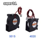 5015/4010/4020 12V & 24V refroidissement Turbo ventilateur Brushless 3D imprimante pièces 2Pin pour extrudeuse DC refroidisseur ventilateur partie noir en plastique ventilateurs