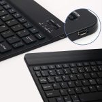 Clavier sans fil en aluminium Ultra mince de Bluetooth de multimédia pour l'alphabet anglais de Windows de tablette d'ios Android et l'alphabet thaï