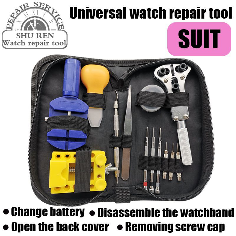 Outils de montres, montres avec régulateurs, outils de maintenance, kit d'outils de réparation de montres, ouvre-bouteille à couvercle arrière réglable, horlogerie
