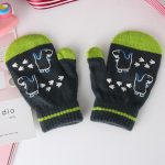 Wecute-gants Anti-rayure pour enfants | Gants d'hiver, simple couche chaude, mitaines pour bébés pour enfants de 0-4 ans, gants chauds à impression, pour enfants de dessin animé
