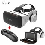 Casque stéréo Original de casque de carton de VR de la réalité virtuelle 3D de VR pour le Rocker de Bluetooth de Smartphone d'android d'ios