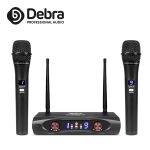 Debra Audio U-88 micro UHF, fréquence sélectionnable 100m de portée!!! 2 système de microphone sans fil portable 2*9 canaux pour la fête KTV