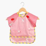Quaslover-bibelots pour bébés en coton | Accessoires de dessins animés pour enfants, manches courtes, écologiques, imperméables, vêtements lavables pour l'alimentation des bébés