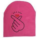 Nouveau printemps automne bébé chapeau mignon oreille coton filles casquette écharpe infantile chapeaux doigt amour enfants garçons bonnet tricoté hiver enfants chapeau