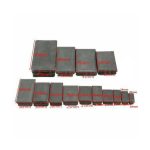 4 pièces en plastique noir obturateur embouts rectangulaire tuyau Tube bouchon insérer bouchons bonde pour meubles Tables chaises protecteur