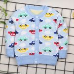 2019 printemps automne garçon coton chandails pour bébé garçon vêtements chauds 0-2yrs enfants décontracté tricoté Cardigan chandails infantile t-shirt filles