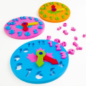 Enseignement maternelle manuel bricolage Eva horloge éducation précoce bébé enfants jouets Montessori aides pédagogiques jouets mathématiques