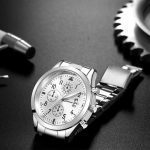 Quartz montre pour hommes Relogio Masculino acier inoxydable calendrier montre hommes mode militaire Sport Reloj Hombre Zegarek Meski
