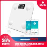 SDARISB Bluetooth scales floor Body Weight Bathroom Scale Smart Backlit Display Scale Body Weight Body Fat Water Muscle Mass BMI