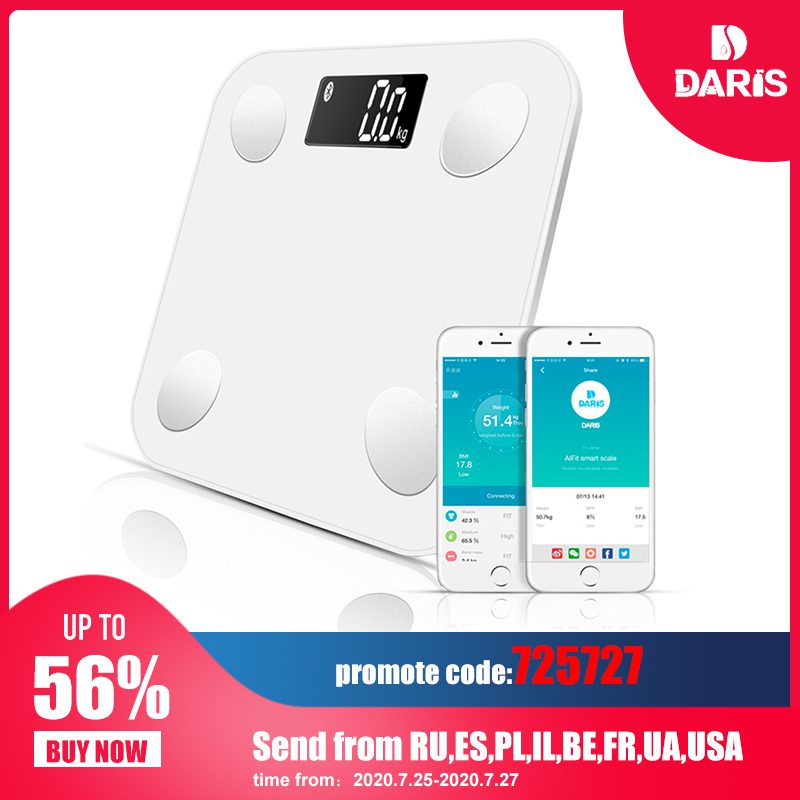 SDARISB Bluetooth scales floor Body Weight Bathroom Scale Smart