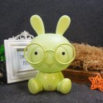 Dessin animé moderne veilleuse enfants bébé enfants chambre lunettes lapin Led USB lampe de nuit cadeau de noël interrupteur tactile décor luminaire