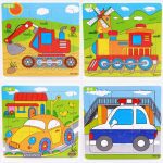 1Picece animaux Puzzles en bois pour enfants jouets en bois 3D mosaïque Puzzles enfants jouets éducatifs pour bébé cadeaux d'anniversaire TY75
