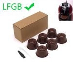 6 pièces adaptées pour Dolce Gusto café filtre tasse réutilisable café Capsule filtres pour Nespresso, avec cuillère brosse accessoires de cuisine