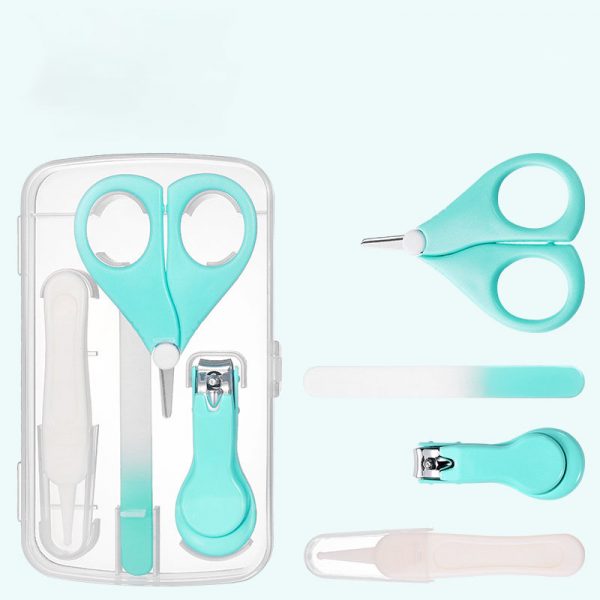 Ciseaux de soins d'ongles pour bébé | Ensembles magnifiques, sécurité coupe-ongles, costume de ciseaux pour nouveau-né bébé, soins des ongles 4 pièces