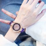 2019 femmes montres Bracelet ensemble ciel étoilé dames Bracelet montre décontracté en cuir Quartz montre-Bracelet horloge Relogio Feminino