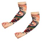 2 pièces bras élastique tatouage manches faux temporaire bas tatouage unisexe UV Protection tatouage manches Nylon gant