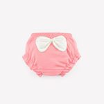 Shorts bouffants pour bébés filles | Culottes 100% coton pour enfants, sous-vêtements pour bébés garçons tout-petit, culottes à nœud papillon, couleur unie