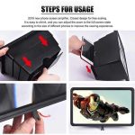 3D écran loupe amplificateur écran Mobile télescopique loupe regarder des films 3D pour support de téléphone intelligent cadeau de noël