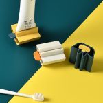 Nouveau accessoires de salle de bain dentifrice presse-agrumes distributeur de pâte à dents Tube presse-agrumes nettoyant pour le visage presse support roulant pour les enfants