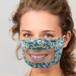 Livraison rapide écharpe masque pour visage 2020 unisexe masque avec fenêtre transparente Expression Visible, masque Transparent, lèvres visibles, Cubrebocas