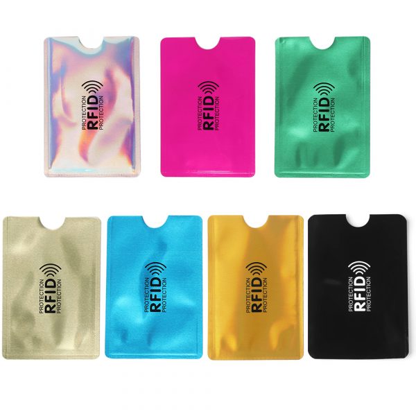 10PC Anti Rfid couleurs bloquant lecteur porte-carte Id porte-cartes de banque Protection métal carte de crédit porte-notes Aluminium organisateur